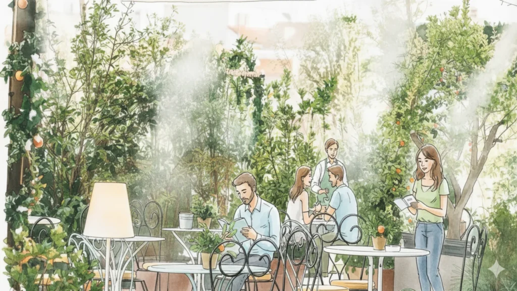 vista desde la azotea forus barceló en madrid