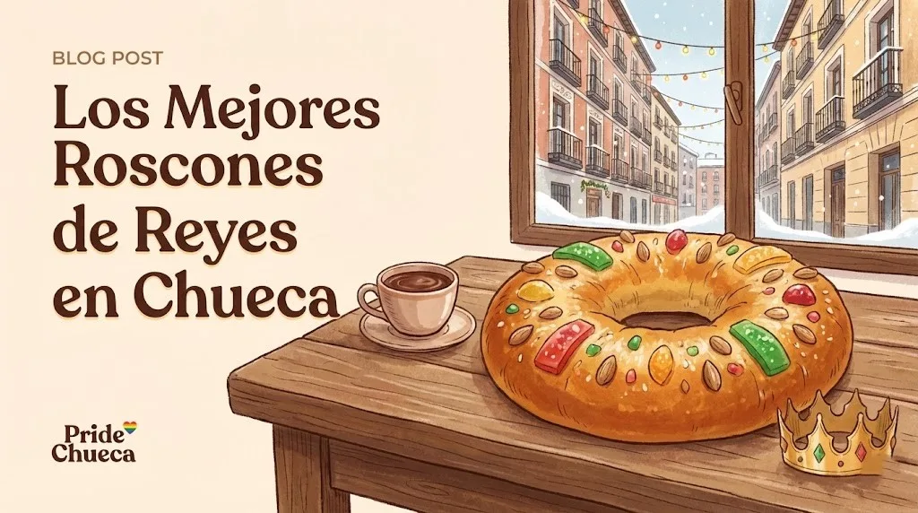 Roscón de reyes artesano en una panadería de chueca madrid
